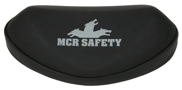 MCR Safety Eyewear Black Soft Shell Case Gray Logo