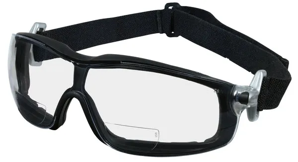 MCR Safety RT1 Black Frame, Magnifier 1.5 CL UV-AF