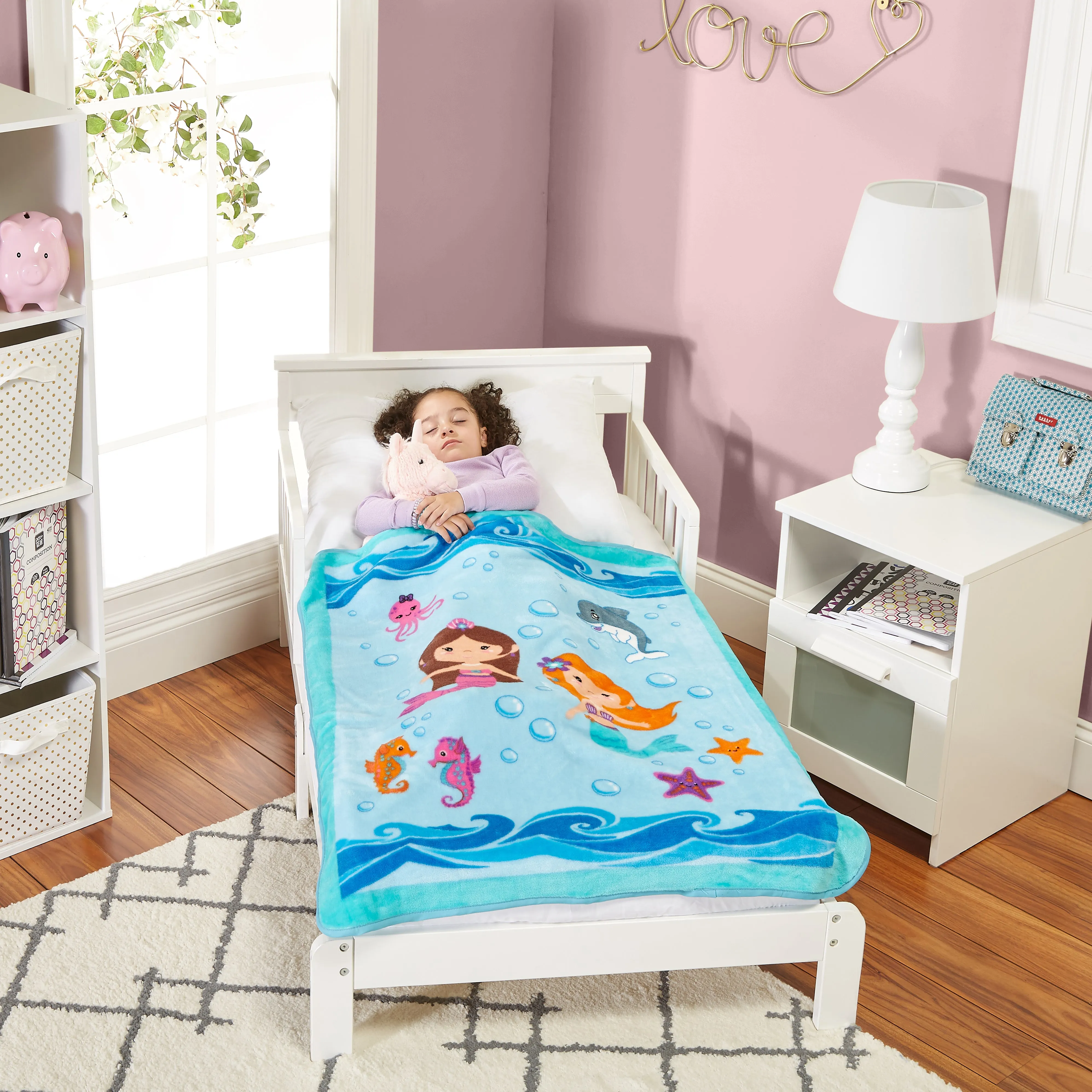 Mermaids Undersea Adventure Toddler Throw Blanket