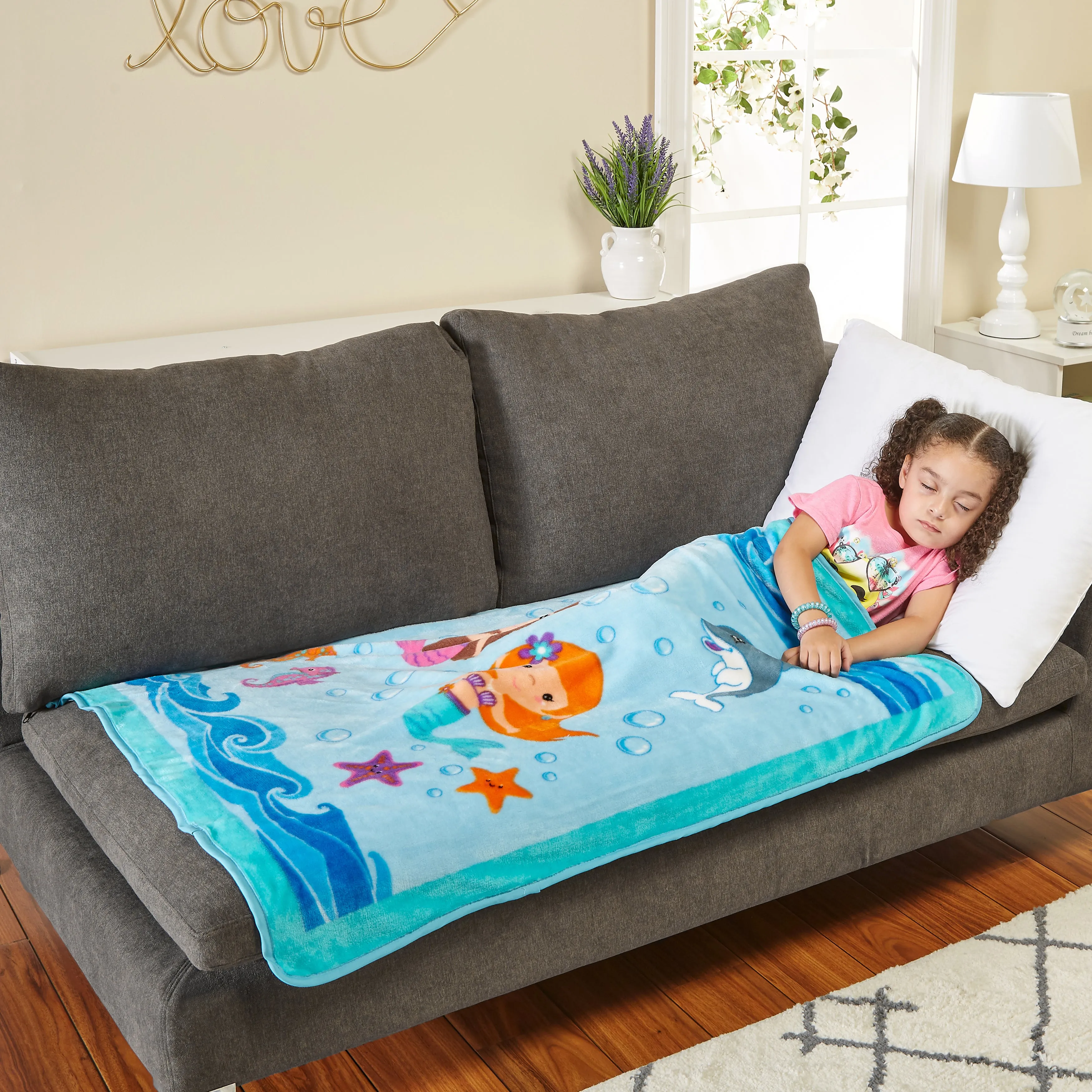 Mermaids Undersea Adventure Toddler Throw Blanket