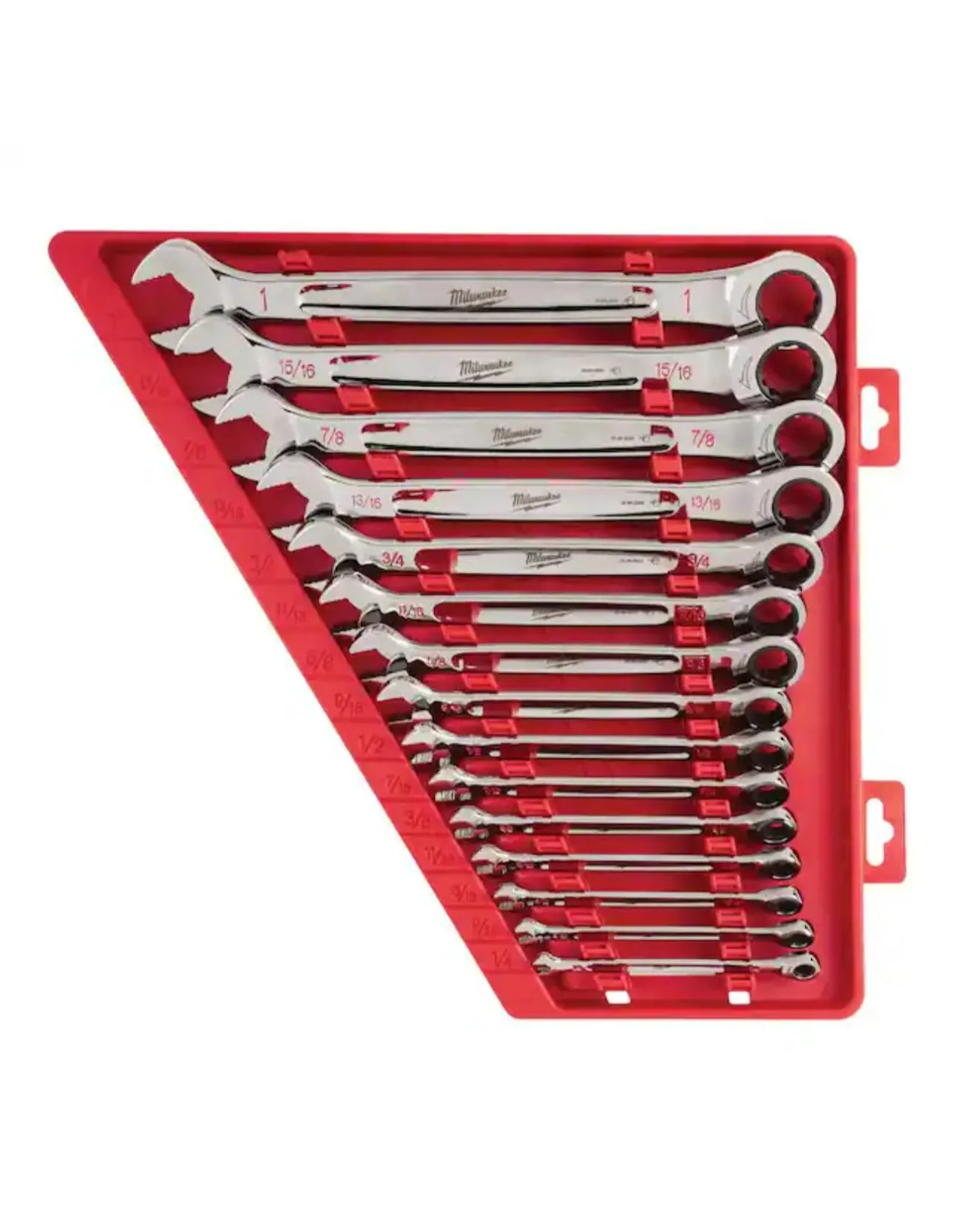 Milwaukee SAE Ratcheting Combination Wrench Set (15-Piece)