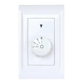 Multi Fan Wall Controller 3 Speed White