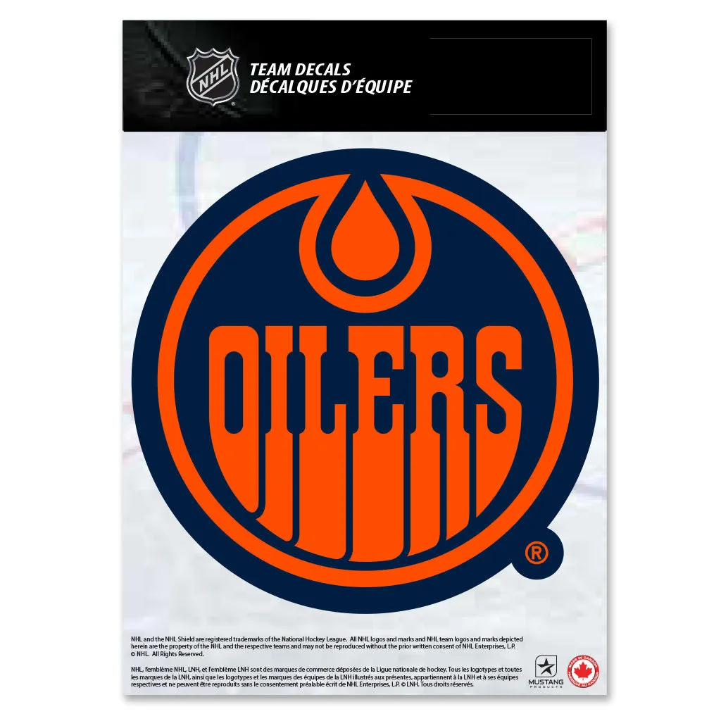 Mustang NHL Edmonton Oilers 5 x 7 Team Crest Decal