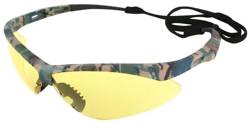 Nemesis Camo Amber Lens Safety Glasses #22610