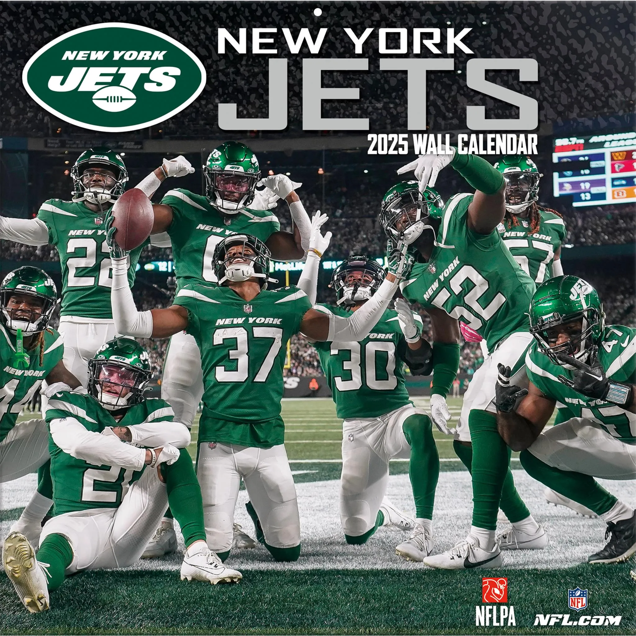 NFL New York Jets Wall 2025 Calendar - Online Exclusive