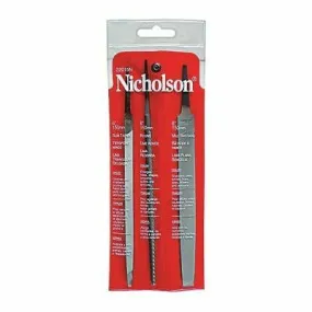 Nicholson 22015NNN File Set 3 Piece - Mill 6", Round 6", Slim Taper 6"