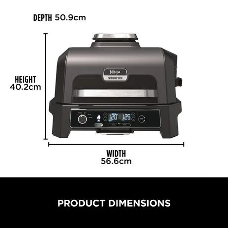 Ninja OG850UK Woodfire Pro XL Electric BBQ Grill & Smoker