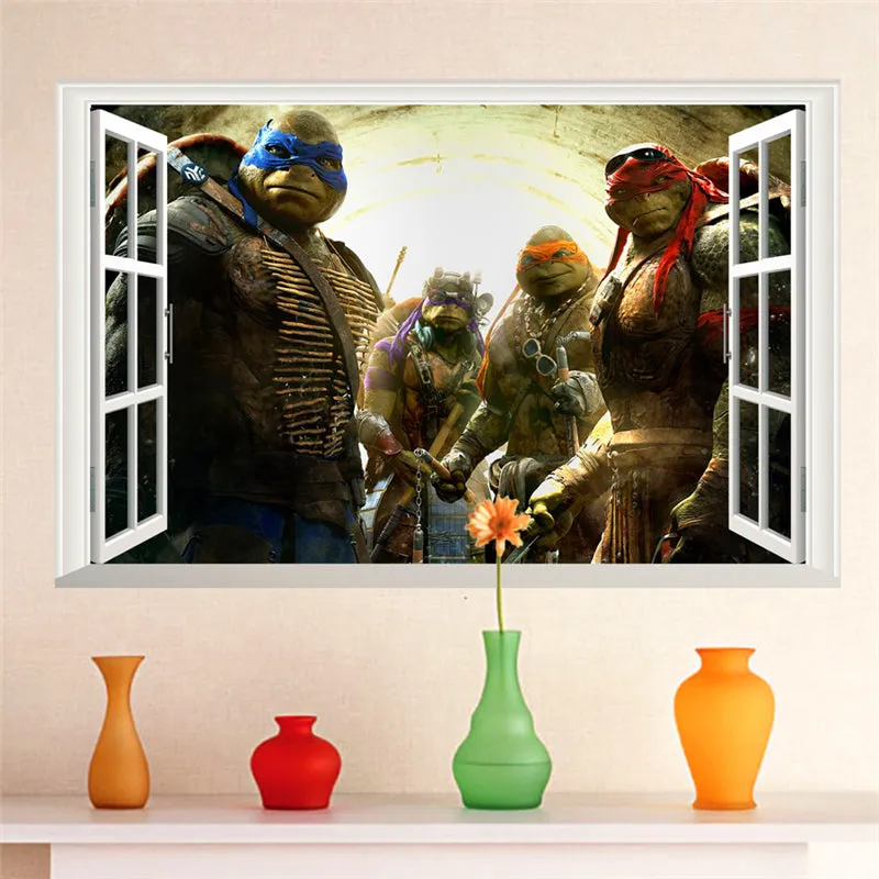 Ninja Turtles Window Wall Decal