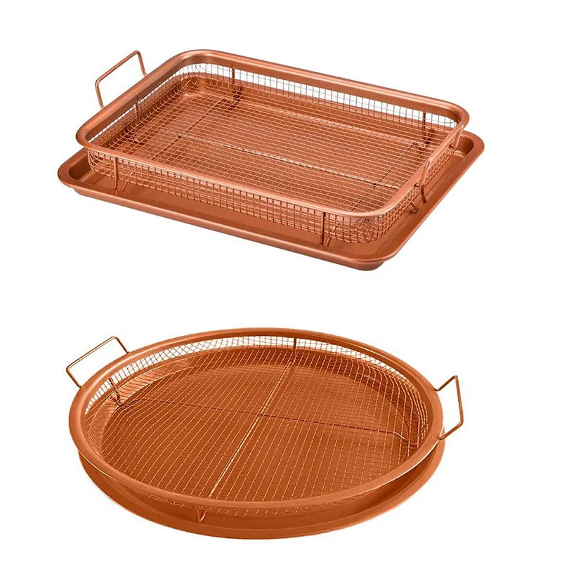 Nonstick Air Fryer Basket & Crisper Tray