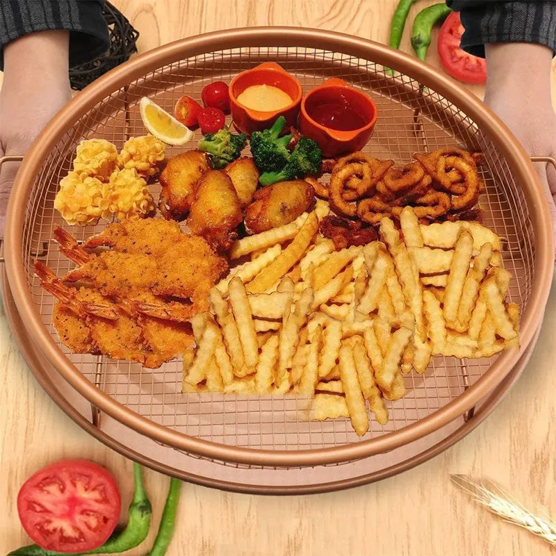 Nonstick Air Fryer Basket & Crisper Tray