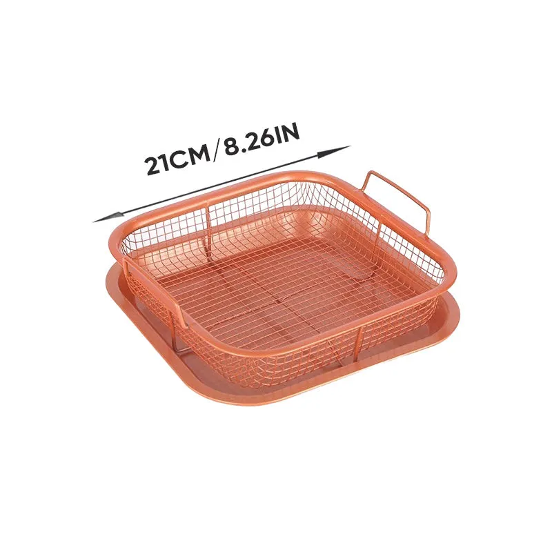 Nonstick Air Fryer Basket & Crisper Tray