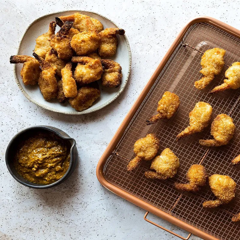 Nonstick Air Fryer Basket & Crisper Tray