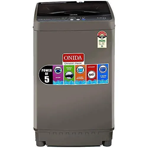 Onida 5.5 Kg 5 Star Fully-Automatic Top Loading Washing Machine (T55CGN, Grey)