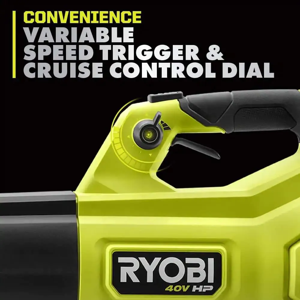 Open Box -  RYOBI 40V HP Brushless Whisper Series 160 MPH 650 CFM Cordless Battery Leaf Blower (Tool Only)