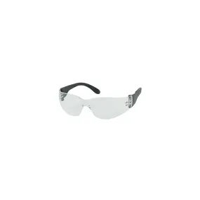 PIP Zenon Z12 250-01-0000 Rimless Safety Glass with Anti Scratch Coating, Black Temple, Clear Lens, One Size, 1 Pair