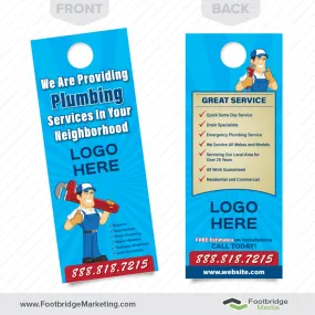 Plumbing Service Door Hanger