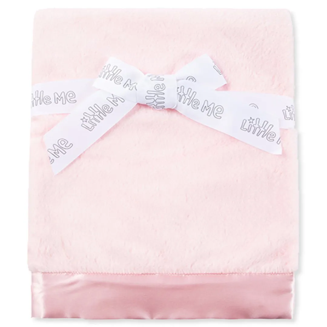 Plush Receiving Blanket - Light Pink