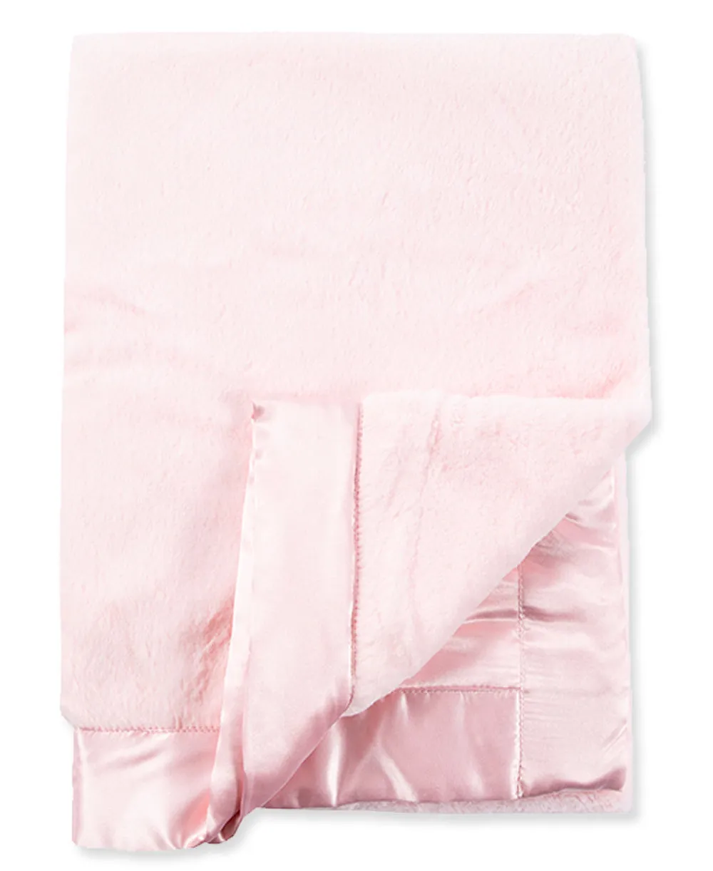 Plush Receiving Blanket - Light Pink