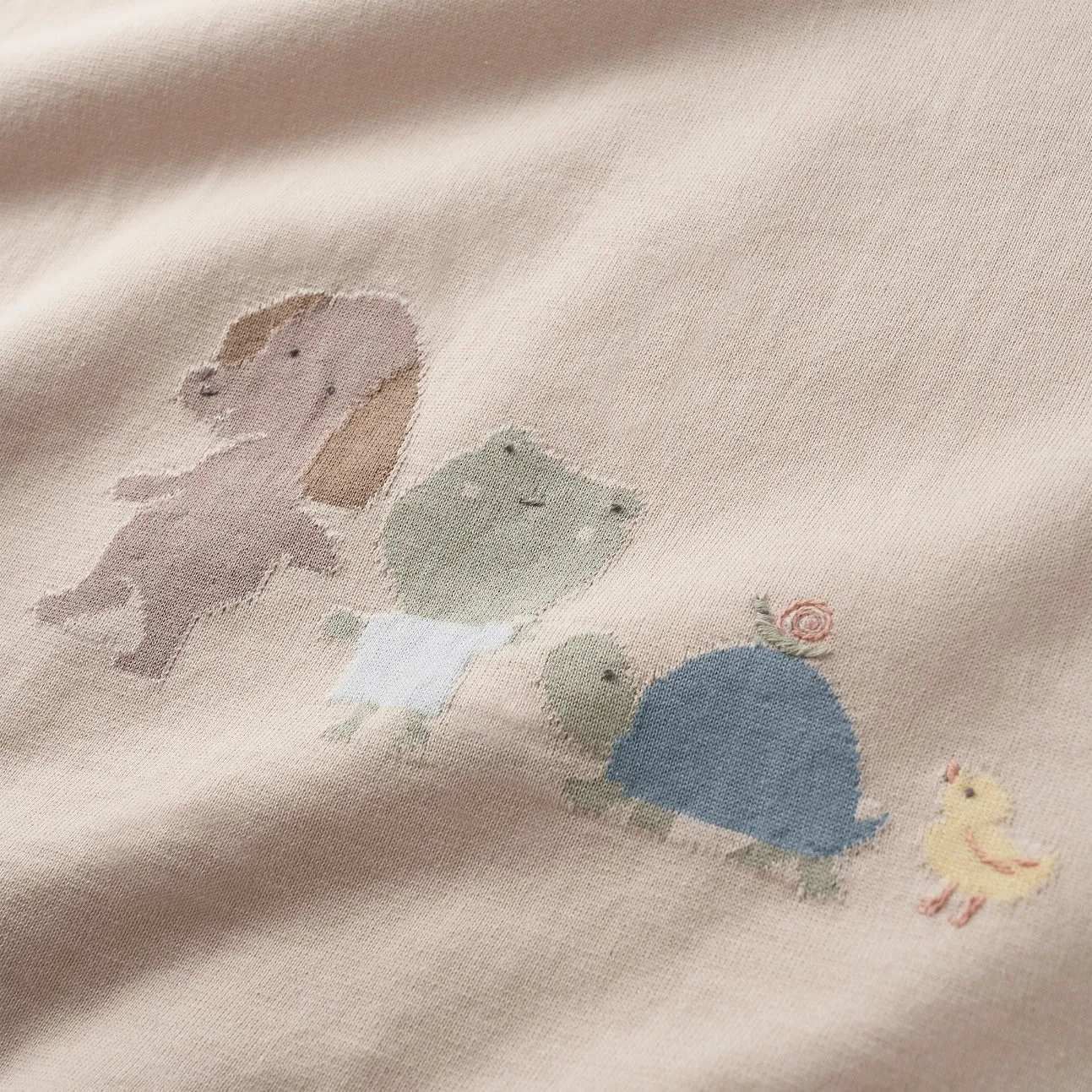 Pond Friends Cotton Knit Blanket