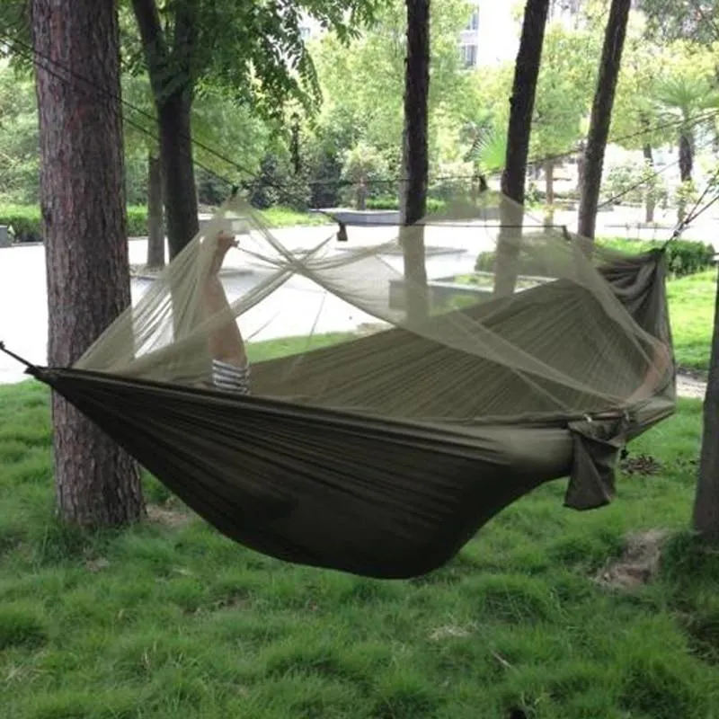 Portable Camping Hammock with Mosquito Net - 2 Person