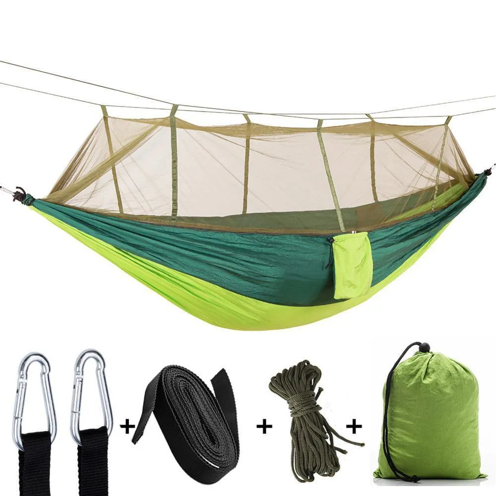 Portable Camping Hammock with Mosquito Net - 2 Person