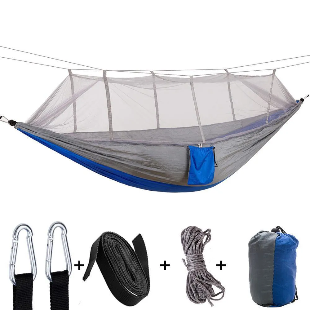 Portable Camping Hammock with Mosquito Net - 2 Person