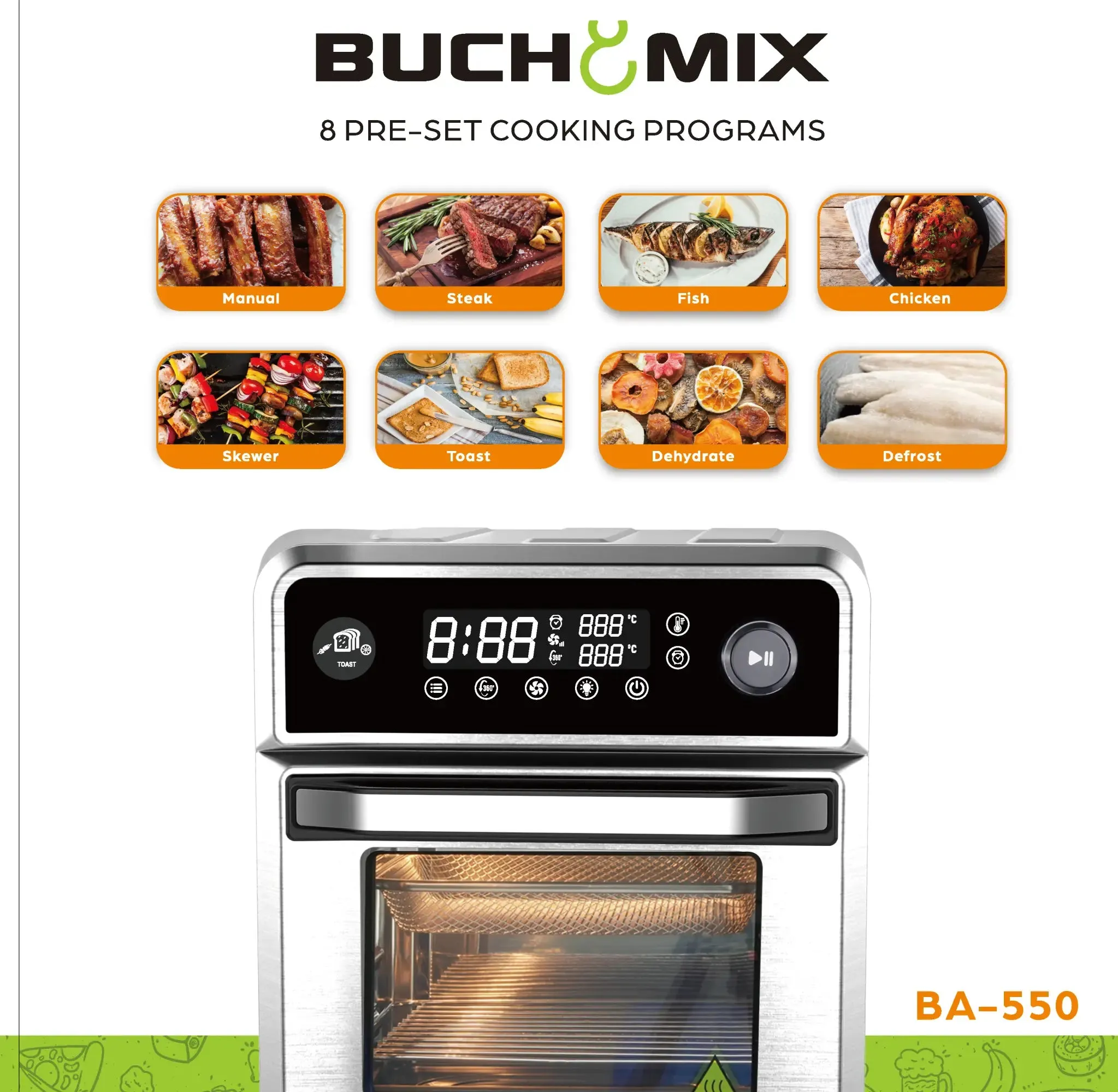 Premium 18L Multifunction  Smart Air Fryer Oven