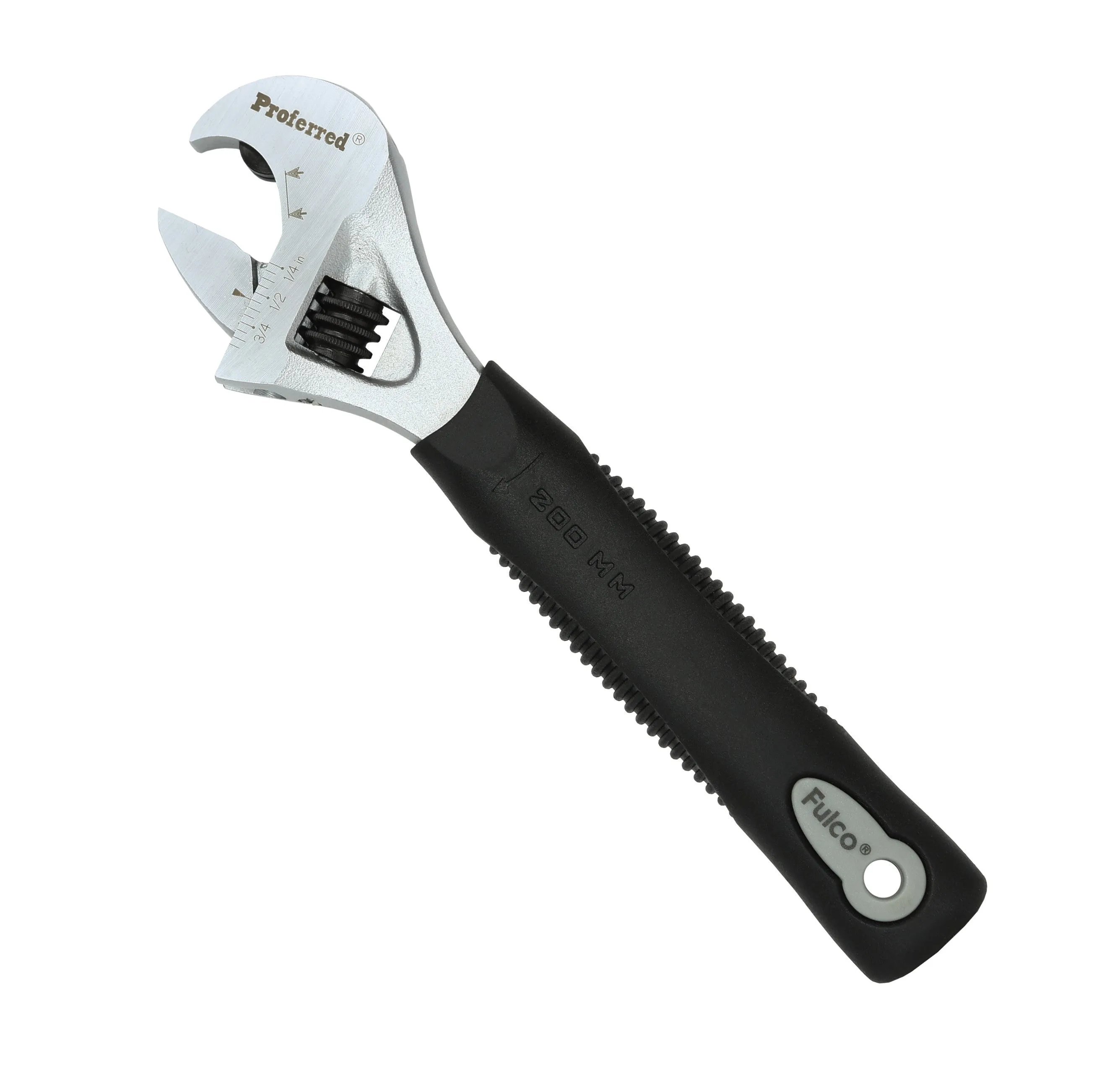 PROFERRED RATCHETING ADJUSTABLE WRENCH - 8" MATTE