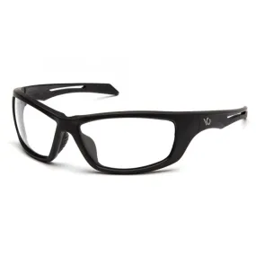 Pyramex Howitzer Safety Glasses Blk Frame Clear AntiFog Lens