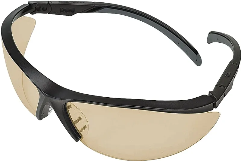 Safety Works 10083064 Essential Safety Glasses, Anti-Fog Lens, Semi-Rimless Frame, Black Frame :PK 1: QUANTITY: 1