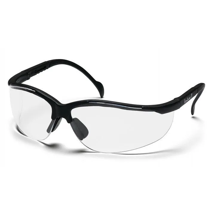 SB1810ST Pyramex Clear Polycarbonate Safety Glasses Black Nylon 6.6 Frame