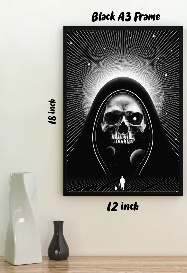 Skull illusion Poster