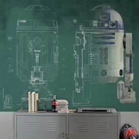 Star Wars R2-D2 Spray and Stick Wallpaper Mural