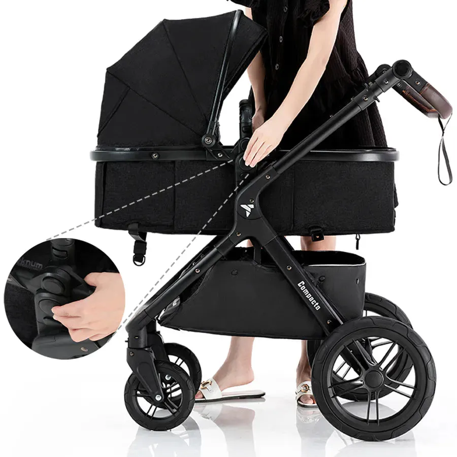 Teknum 3 in1 Compacto Travel Stroller (Black)