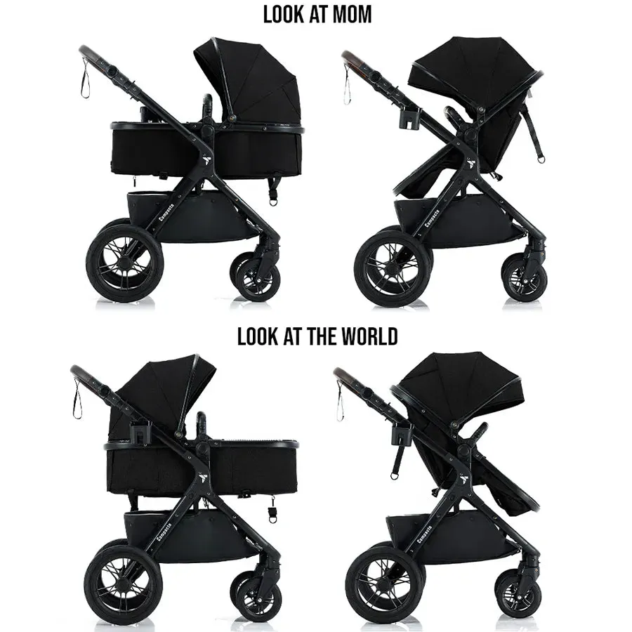 Teknum 3 in1 Compacto Travel Stroller (Black)