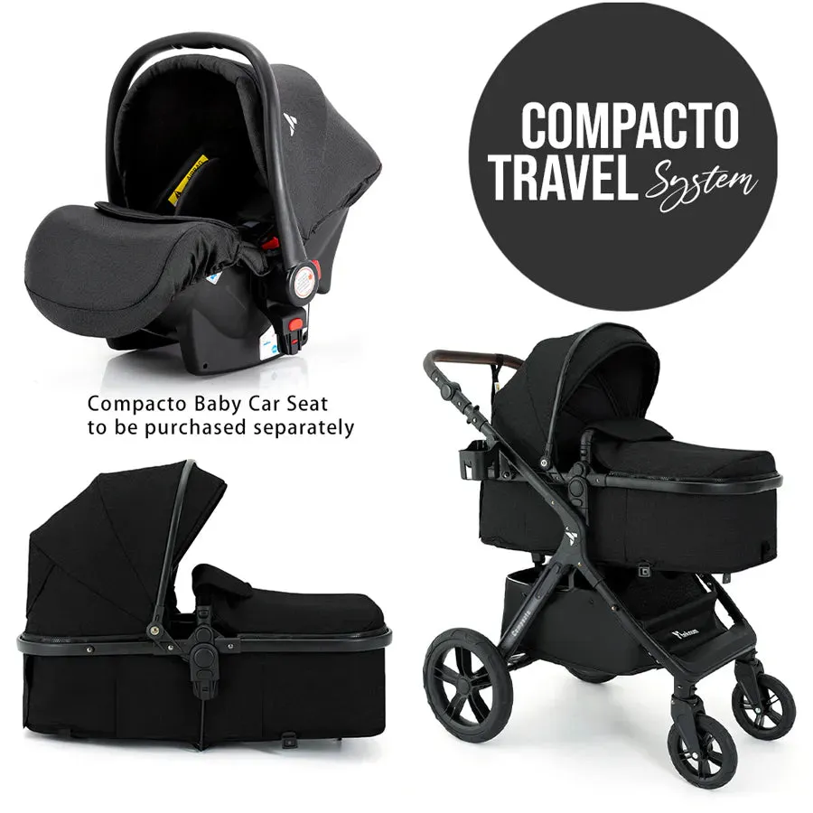 Teknum 3 in1 Compacto Travel Stroller (Black)