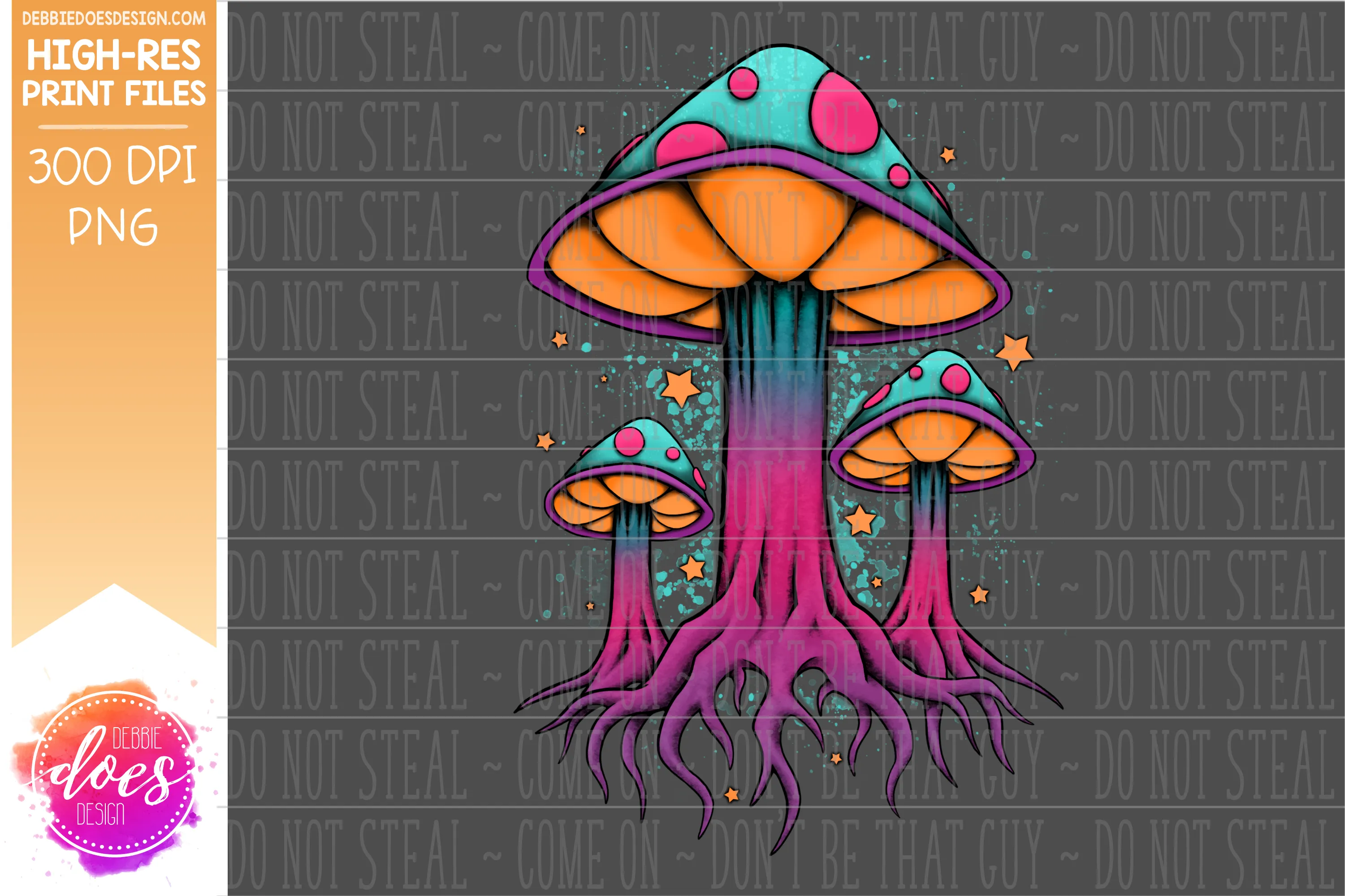 The Magical Mushroom Bundle - Sublimation/Printable Design   Bonus SVG