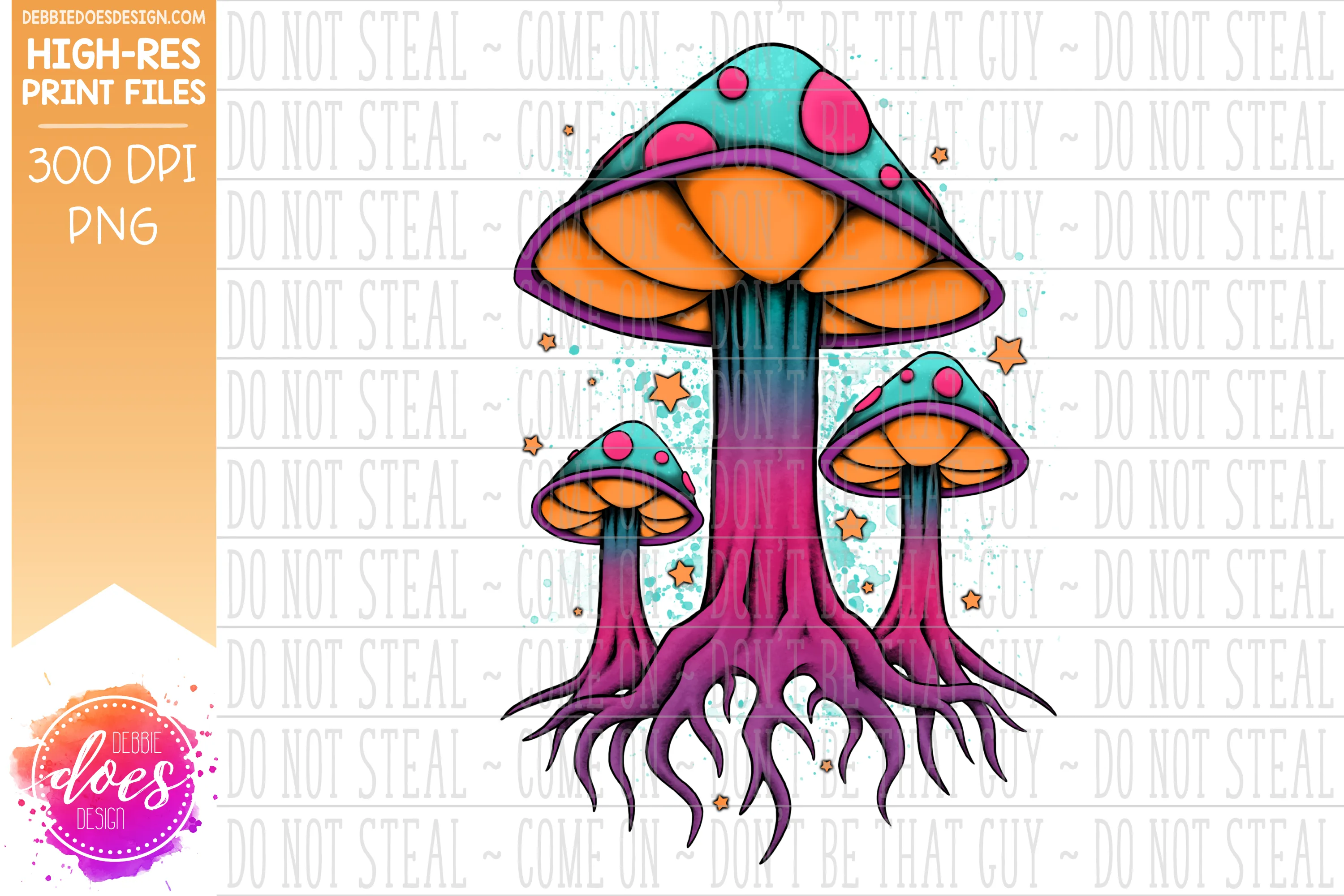 The Magical Mushroom Bundle - Sublimation/Printable Design   Bonus SVG