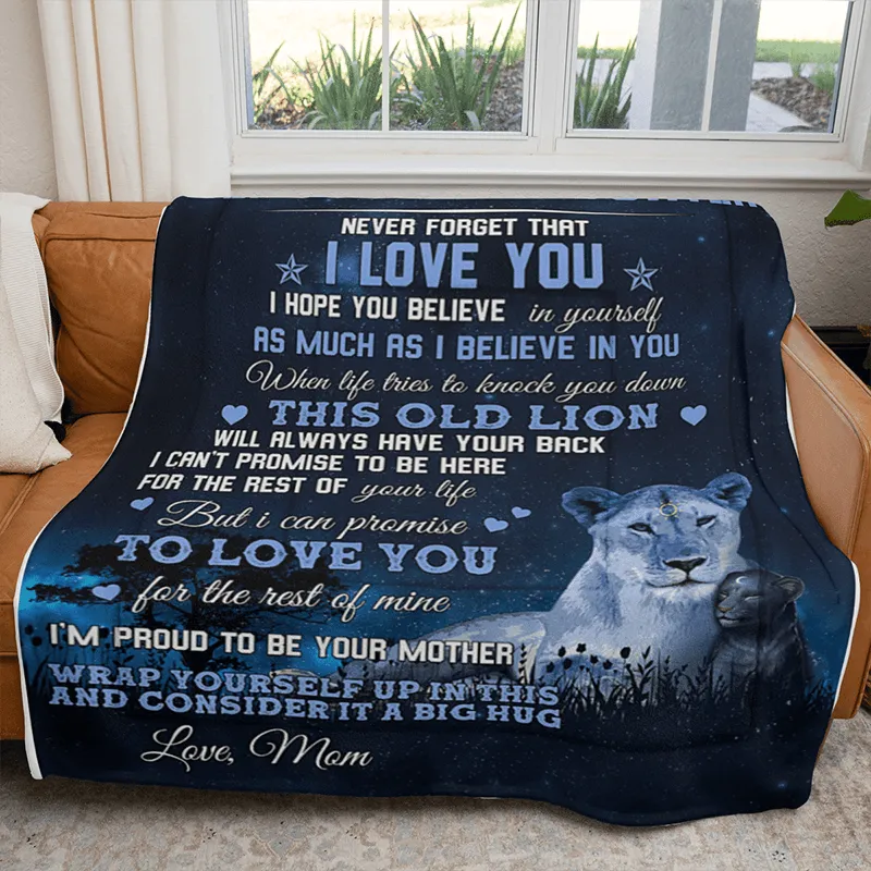 To My Daughter - From Mom - Lion A333 - Premium Blanket