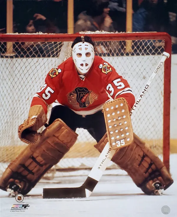 Tony Esposito "Classic" (c.1972) Chicago Blackhawks Premium Poster Print - Photofile Inc.