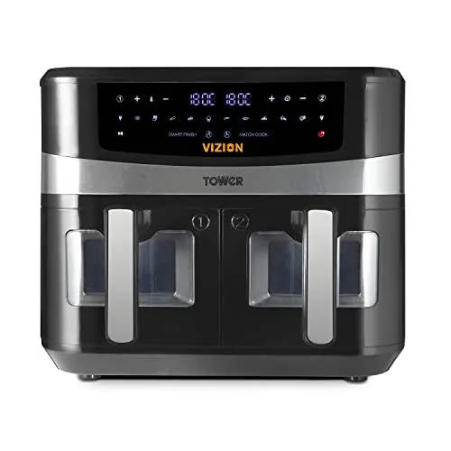 Tower, T17100, Vortx Vizion 9L Dual Basket Air Fryer