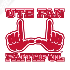 Utah Fan Faithful Vinyl Decal