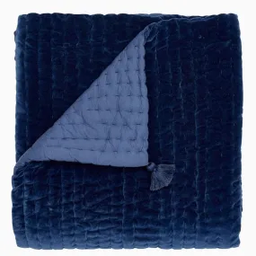 Velvet Indigo Throw Blanket by John Robshaw