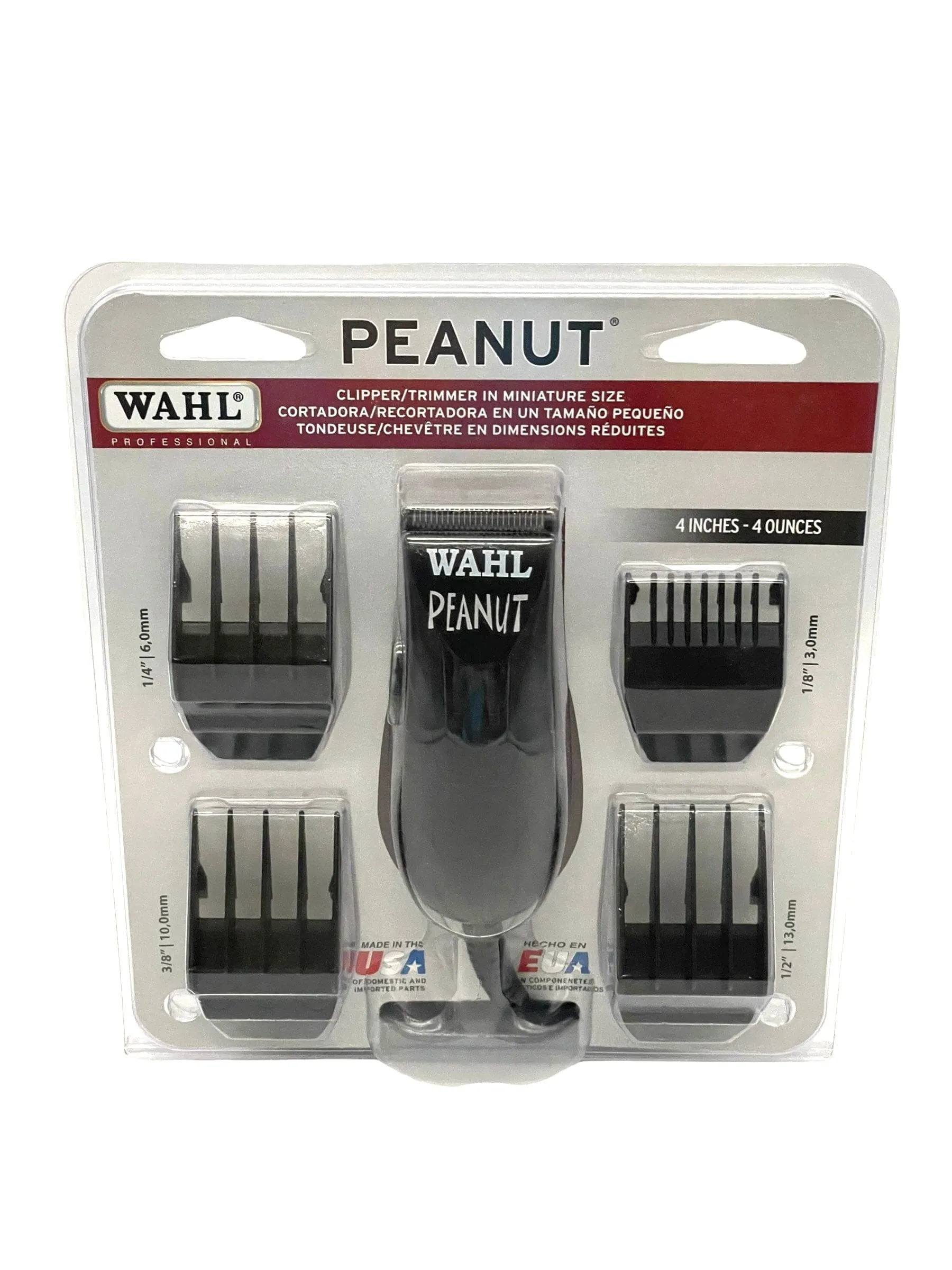 Wahl Peanut Professional Hair Trimmer/Clipper Black 8655-200