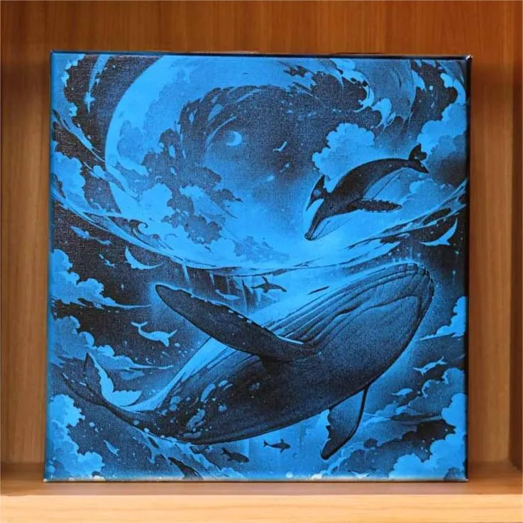 Whale Canvas Art | JPG,1lbrn2 | Wood,Art,Wall Decor