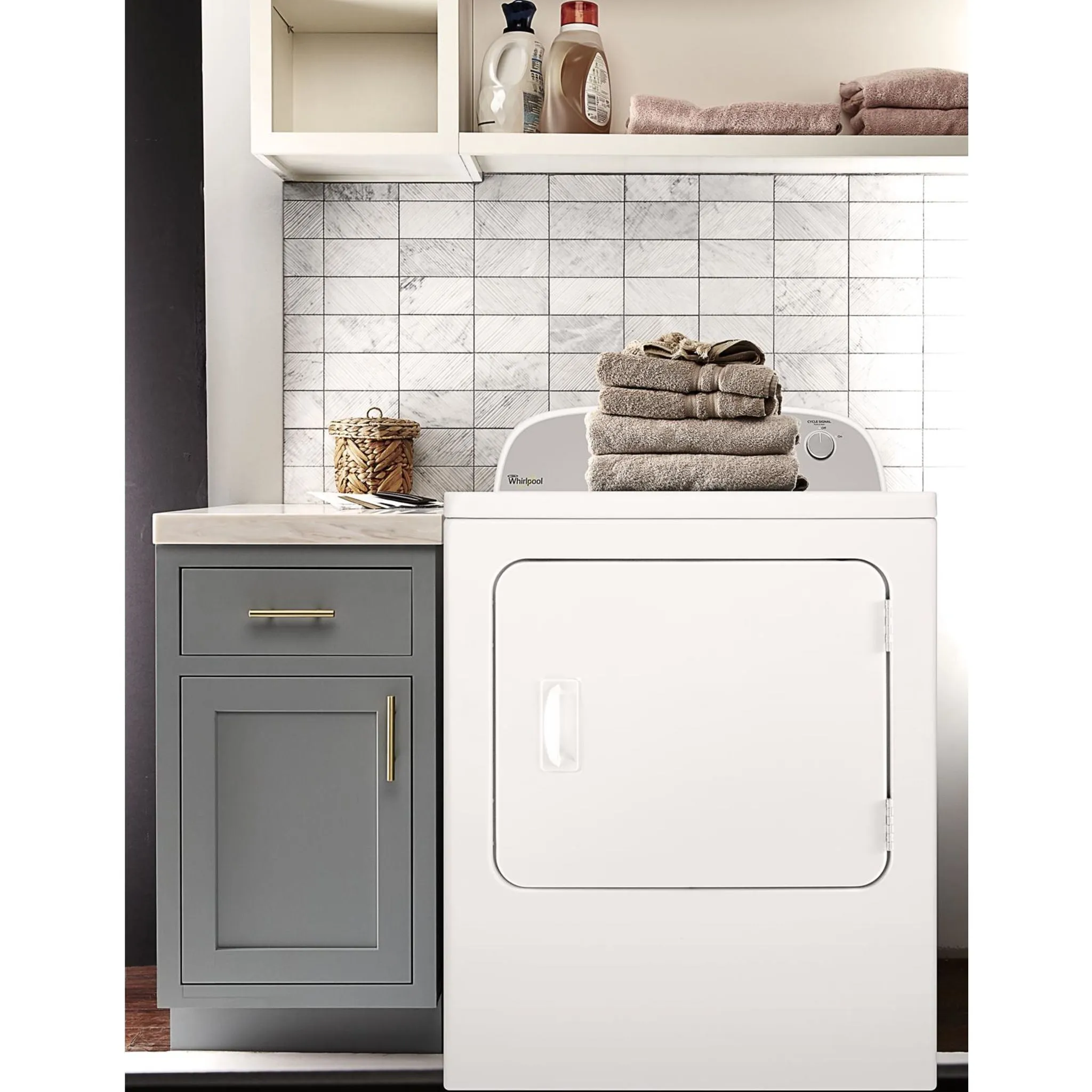 Whirlpool Natural Gas Dryer (WGD4815EW) - White