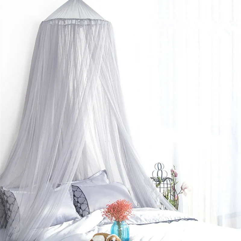 White Hanging Bed Canopy