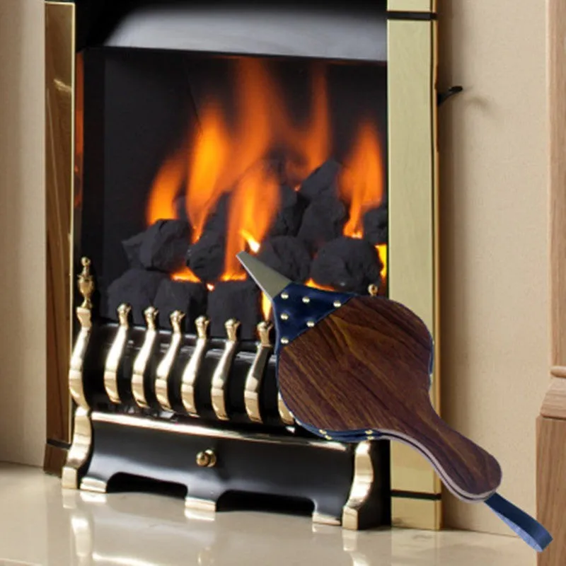 Wooden Manual Fireplace Blower for Fireplace and Barbecue Fast Fire Starter for Outdoor